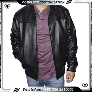 2024 Men PU <b>Leather</b> <b>Winter</b> Stand Collar <b>Jacket</b> OEM Service Wholesale Manufacturer - Product Image 4