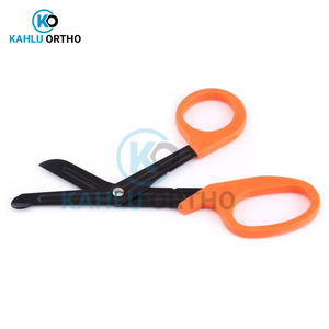 Tijeras de corte de vendaje de Enfermería Médica de forma curva de acero inoxidable EMT Trauma tijeras de KAHLU ORTHOPEDIC - Product Image 3