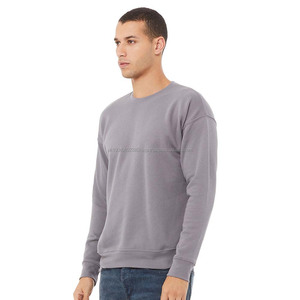Sweat-shirt en molleton pour hommes classique col rond hiver thermique travail polaire pulls coton pull décontracté chandails haut - Product Image 2