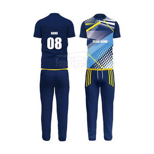 Ensembles de cricket imprimés de logo personnalisé de vente chaude meilleure conception de vêtements de sports d'équipe en différentes couleurs - Product Image 4