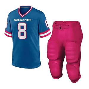 ชุดกีฬาทีมอเมริกันฟุตบอลเสื้อทีมและกางเกงผ้าระบายอากาศทนทานสำหรับฝึกซ้อมและจับคู่ - Product Image 1