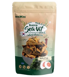 Ready-Eat Salted Egg <b>Roasted</b> Seaweed Sushi <b>Bag</b> Green Dark Kosher Wrap for Food Storage Made From Nori - Product Image 1
