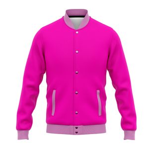 Chaqueta Unisex de Estilo Urbano, Chaqueta Bomber de Chenilla con Bordado de Letras de Béisbol, Tallas Grandes - Product Image 6