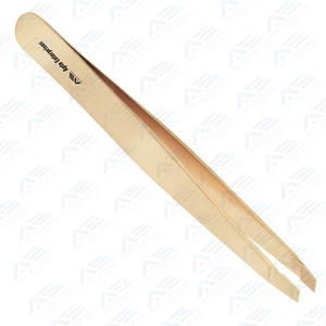 Punta de acero inoxidable, herramientas cosméticas para pestañas, acero inoxidable dorado, punta de fibra de 90 grados, instrumentos de cuidado de belleza, herramienta de productos de belleza - Product Image 4