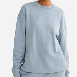 เสื้อสเวตเตอร์คอกลมใส่ได้ทั้งชายและหญิงเสื้อแฟชั่นแบบสวมหัวเสื้อแนวสตรีทผ้าฟลีซลำลองหรูหราโลโก้ออกแบบได้ตามต้องการสำหรับฤดูหนาว - Product Image 5