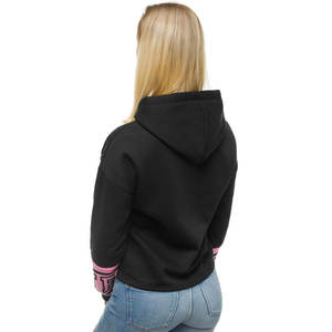 Sudaderas suaves de moda para mujer, ropa de calle informal, sudaderas con capucha con hombros caídos y cuello con capucha de acento de lazo - Product Image 6