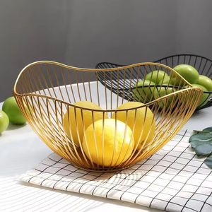 Black Coated Metal Organizer Countertop <b>Storage</b> <b>Basket</b> for Fruits and <b>Vegetables</b> Kitchenware <b>Basket</b> - Product Image 4