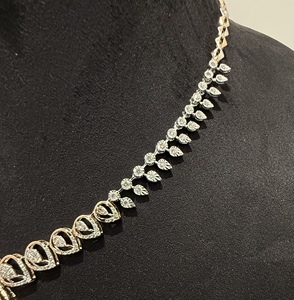 Conjunto de collar de piedra azul de diamante natural real 14K 18K oro sólido incluye pendientes joyería de moda para mujer - Product Image 3