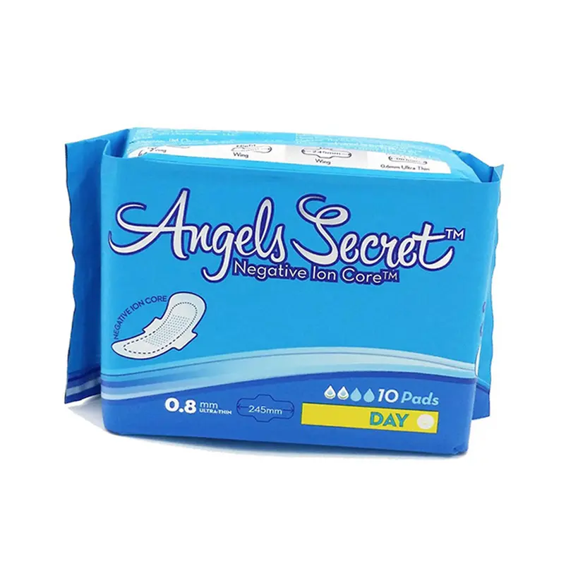 Ultra-thin Breathable 180mm Sanitary napkins with anion chip Private Label Women Sanitary Pads Malaysia Wholesales Manufacturer