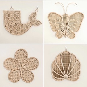 Wholesale <b>Cheapest</b> Rattan Wicker Cute Art Item Wall Hanging Kid Room Decoration - Product Image 2