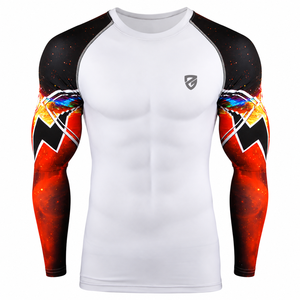 Custom Fight Wear MMA Rash Guard Compression <b>Shirt</b> <b>Boxing</b> Training Wear Quick Dry Breathable BJJ Muay Thai Apparel OEM - Product Image 1