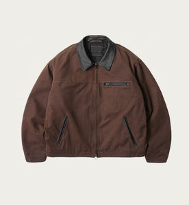 <b>Men's</b> Plus Size Custom Washed Heavyweight Canvas <b>Smart</b> <b>Casual</b> Winter <b>Jacket</b> 100% Cotton Front Logo - Product Image 1