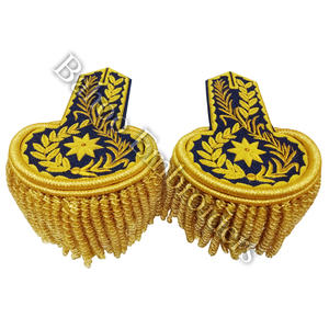 Epaulettes con Flecos de Bullion (BH-BSB-001) para Adultos - Uniforme Ceremonial con Color y Talla Personalizados - Product Image 1