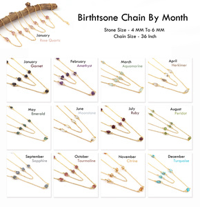 เครื่องประดับแฟชั่นการออกแบบใหม่ธรรมชาติดิบพลอยสีม่วงมีนาคมหินชุบทองชั้นสร้อยคอของขวัญสำหรับผู้หญิง - Product Image 2