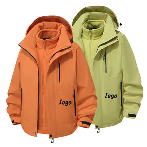 Chaqueta Cortavientos Tres en Uno con Forro Polar, Gruesa, Impermeable, Holgada y Transpirable, Traje de Montañismo - Product Image 5