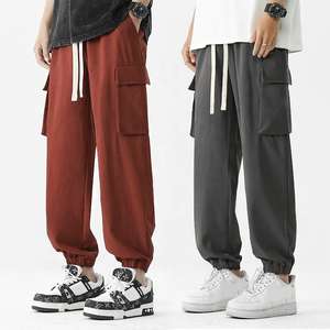 Pantalon cargo style urbain, coupe décontractée, couture de qualité supérieure, design multi-poches - Product Image 4