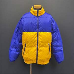 Chaqueta de plumón para hombre, de lona transpirable, con cremallera, de diseño, unisex, con logotipo personalizado, de gran tamaño, de moda, venta caliente de invierno, al por mayor - Product Image 4