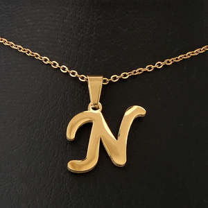 Set de Medallones Alfabéticos para Mujer - Dorado - Product Image 2