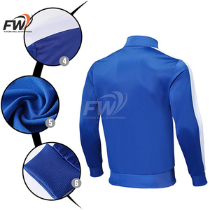 ชุดวอร์มลำลองกันลมสำหรับผู้ชายไซส์ใหญ่ ผ้าฝ้ายโพลีเอสเตอร์ซาติน 100% ดีไซน์สปอร์ตแบบคาร์โก้ - Product Image 5