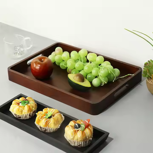 Bandeja de madera rústica perfecta para cocina, comedor y uso doméstico por Artesanías de media luna - Product Image 1