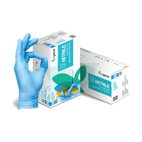 Gants d'Examen Médicaux en Nitrile Sans Poudre, Jetables, Fabriqués en Malaisie, pour la Protection des Mains et des Bras