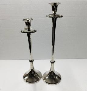 Bougeoir conique en métal, pilier de bougie, couleur noire, lot de 3, support moderne fait à la main, pilier de table en fil métallique, long bâton - Product Image 6