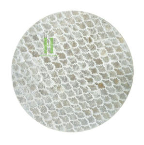 Mother of Pearl Charger <b>Plates</b> for Elegant Dining Table Decoration Luxury Nacre Wood Charger <b>Plates</b> for Weddings From Vietnam - Product Image 3