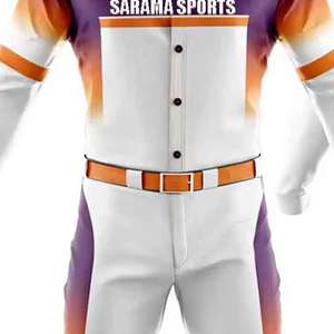 Nouvel uniforme de baseball professionnel personnalisé en gros, design sur mesure, grande taille, respirant, antibactérien, anti-UV, personnalisable - Product Image 3