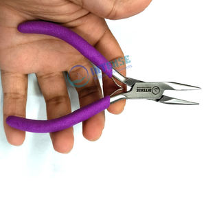 High Precision Chain Nose Pliers Jewelry Making Stainless Steel Wire Bending Craft Tool Non-Slip Grip OEM Manufacturer INTENSE - Product Image 1
