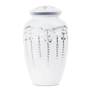 Urna de cremación de aluminio hecha a mano, tarro conmemorativo funerario personalizado para mascotas, bebés, cenizas humanas, Exportación de India - Product Image 6