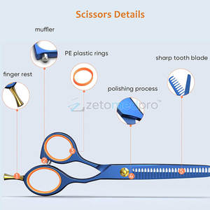 Ciseaux à effiler simples 30-40 dents, outil de coupe professionnel pour coiffeur, ciseaux à effiler simples en acier inoxydable durable - Product Image 3