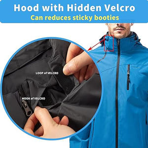 Manteau de veste de pluie d'extérieur imperméable avec logo personnalisé nouveauté vestes de pluie à capuche pour hommes coupe-vent fabriqué par Dress Sports - Product Image 5