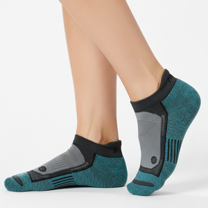 Chaussettes de sport épaisses pour hommes, détail de la cheville, respirantes, antibactériennes, absorbant la transpiration, en élasthanne/nylon/coton - Product Image 6