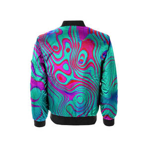 เสื้อแจ็คเก็ตผ้าซาตินสำหรับผู้ชายสไตล์วินเทจผ้าซาตินสไตล์ยุค90พิมพ์ซับลิเมชันสำหรับฤดูหนาว - Product Image 2