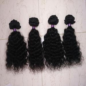 Extensiones de cabello Remy virgen indio 100%, rizos de trama de máquina sin procesar negros naturales, venta al por mayor, disponibles a granel - Product Image 1