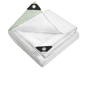 Rouleau de bâche en PE marron, haute résistance, grande capacité, avec options de couleur et de taille, uni, pour extérieur, pour bassin à poissons - Product Image 1