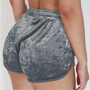 Shorts de Terciopelo para Mujer 2025, Venta al por Mayor Personalizada, Shorts de Terciopelo Transpirables de Nuevo Diseño para Mujer - Product Image 3
