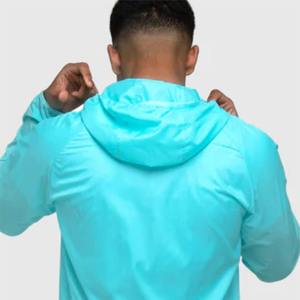 Chaqueta cortavientos para hombre personalizada al mejor precio para entrenamiento al aire libre con cuello levantado para carrera de primavera - Product Image 5