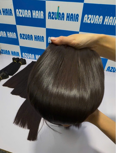 20 % de réduction sur les extensions de cheveux naturels vietnamiens lisses, double trame, noir naturel, soyeux, en gros - Product Image 6