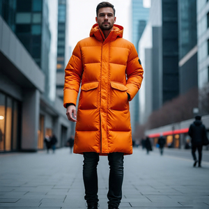 <b>Men's</b> Warm <b>Long</b> Puffer <b>Padded</b> <b>Coat</b> Winter Puffer Down <b>Coat</b> <b>Long</b> Jacket <b>Long</b> Sleeve Hooded <b>Long</b> Bobble Jackets Male - Product Image 3