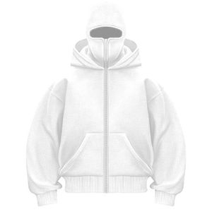 2026 Cagoule Ninja à Capuche Unisexe, Logo Personnalisé, Polaire Tendance, Masque de Ski, Pull d'Hiver 100% Coton, Coupe Oversize, Style Streetwear - Product Image 3