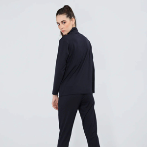 Survêtement élégant à fermeture éclair pour femmes respirant léger deux pièces vêtements actifs Gym extérieur utilisation décontractée veste survêtement pantalon - Product Image 3