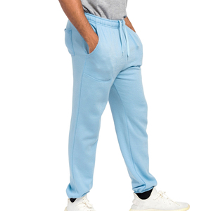 Pantalons d'extérieur pour hommes Pantalon de survêtement à jambe droite Baggy Pantalon de survêtement en molleton de 100% coton Pantalon de survêtement avec logo personnalisé Pantalon droit pour hommes - Product Image 2