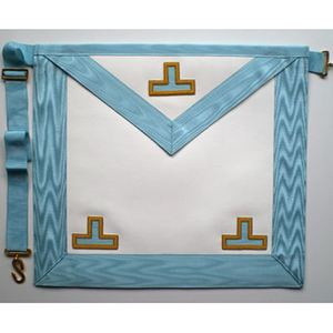 14th Degree Scottish Rite Masonic <b>Apron</b> Blue & White - Product Image 5