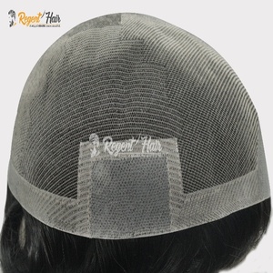 REGENT GULF Plus Toupet pour homme avec cheveux Remy Fabriqué à la main Vague d'eau naturelle Style droit Vente en gros disponible - Product Image 3