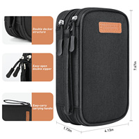 Étui de transport pour insuline, double couche, trousse de médicaments, étui de voyage pour diabétiques, organiseur de médicaments portable avec 2 packs de glace de 150g