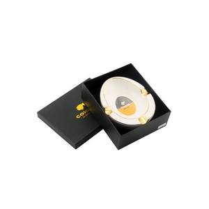 Cenicero de cerámica con forma Ovalada para hogar, oficina, Hotel, Bar, restaurante, mesa de coche, Color blanco - Product Image 2