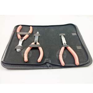 Jewelry Making <b>Tools</b> Set Pliers Steeliness Steel for jewelry making <b>pink</b> color - Product Image 3