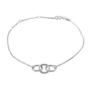 Pulseras infinitas de piedras preciosas de circón cúbico de Plata de Ley 925 al por mayor de diseño de lujo para joyería de regalo de San Valentín para mujer - Product Image 2