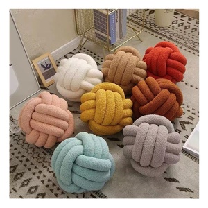 Chất Lượng Cao Handmade Nhà Rắn Đệm Nhà Gối Knot Bóng Ném Gối - Product Image 1